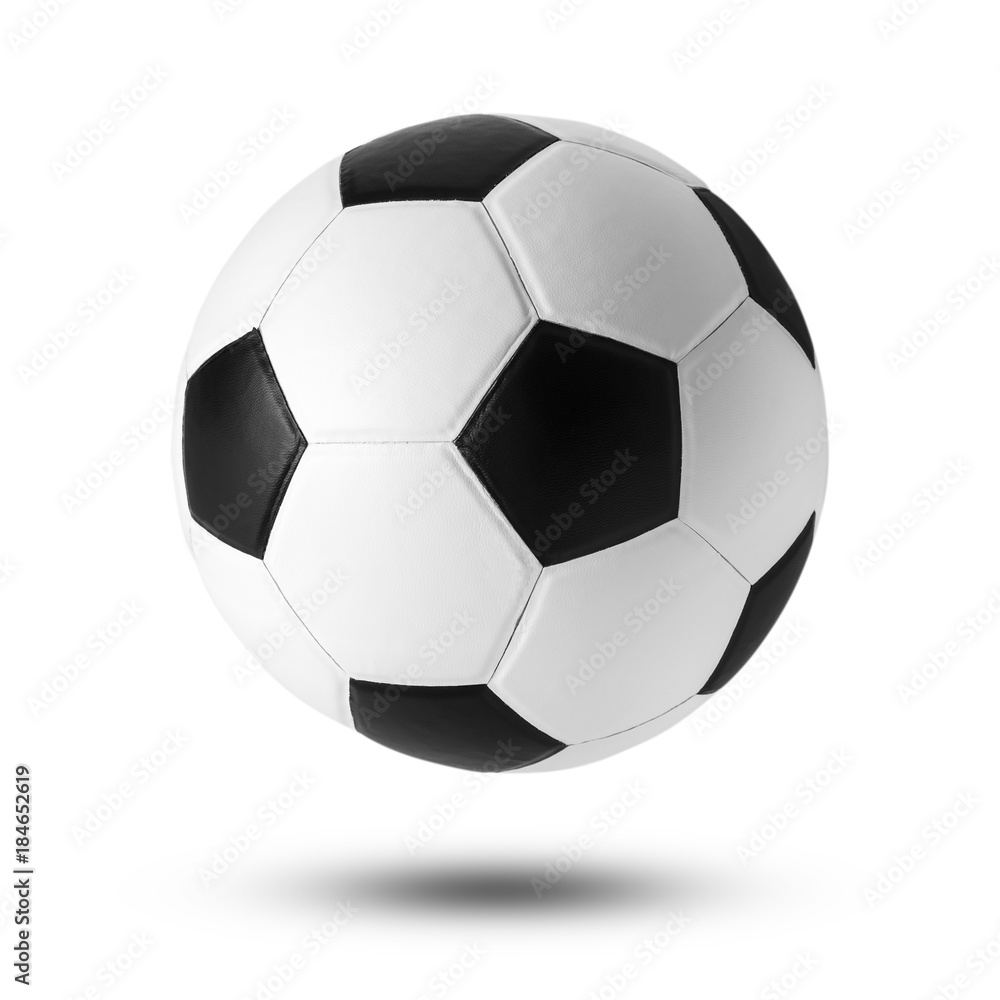 soccer ball on isolated