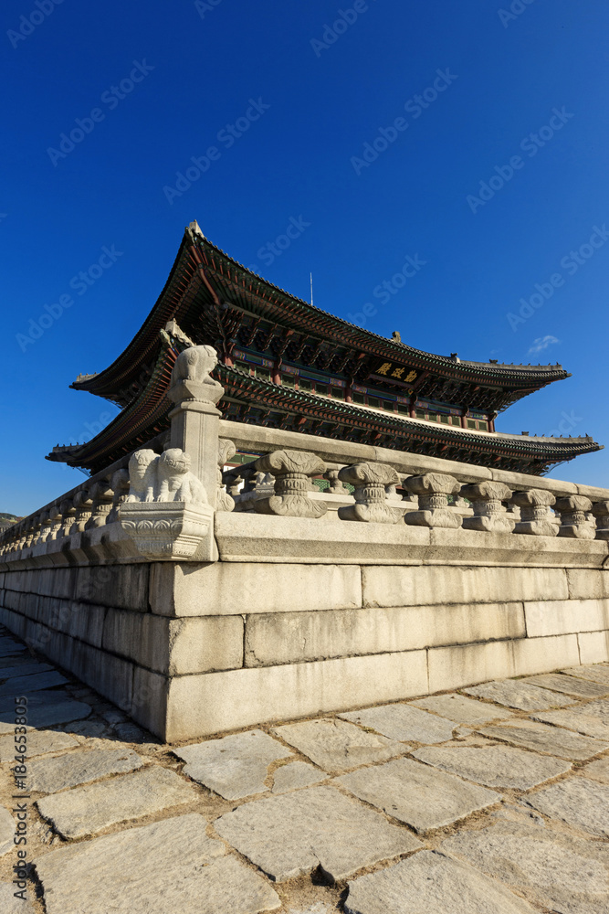 korean royal palace, landscape, Gyeongbokgung palace in seoul, korea. korean royal palace, landscape, Gyeongbokgung palace in seoul, korea.