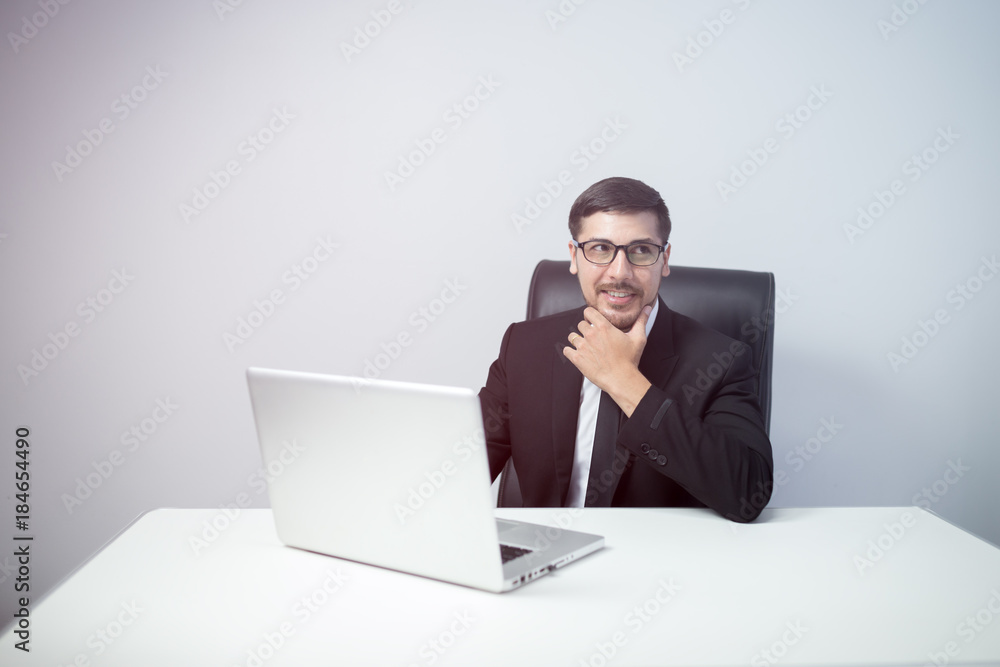 Boss Business in office company very happy with successful of business startup Boss Business in office company very happy with successful of business startup