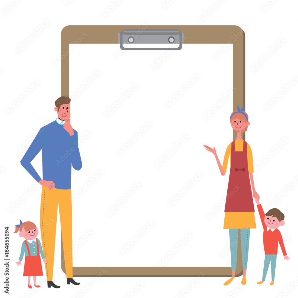 家族 カルテ イラスト Stock Vector Adobe Stock