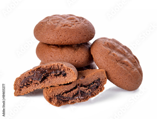 cookies isolated on white background. Sweet biscuits.