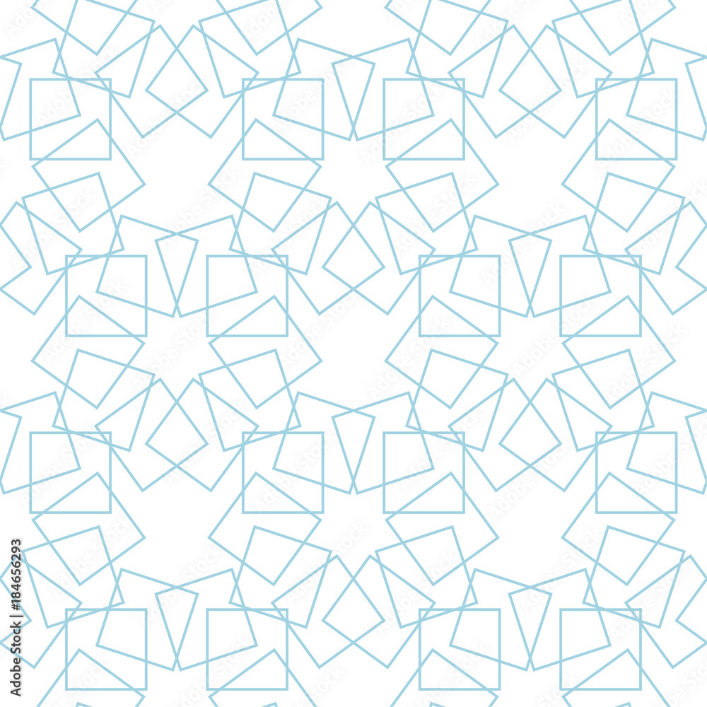 White and navy blue geometric ornament. Seamless pattern White and navy blue geometric ornament. Seamless pattern