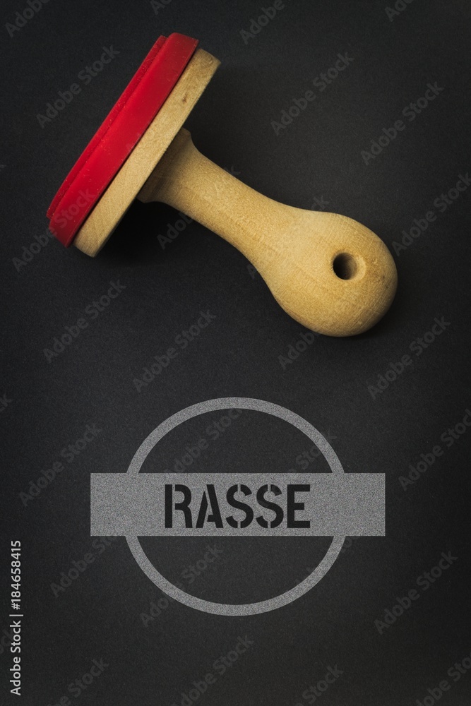 RASSE - Bilder mit Wörtern aus dem Bereich Rassismus, Wort, Bild, Illustration