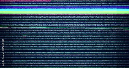 colorful vhs glitch background realistic flickering, analog vintage TV signal with bad interference, static noise background, overlay ready photo