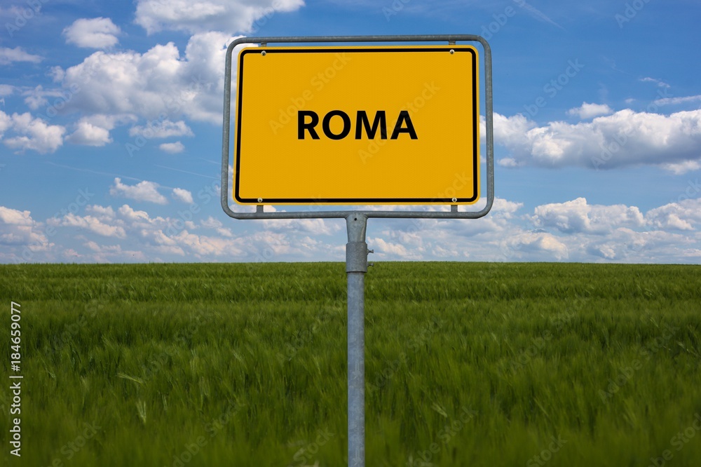 ROMA - Bilder mit Wörtern aus dem Bereich Rassismus, Wort, Bild, Illustration