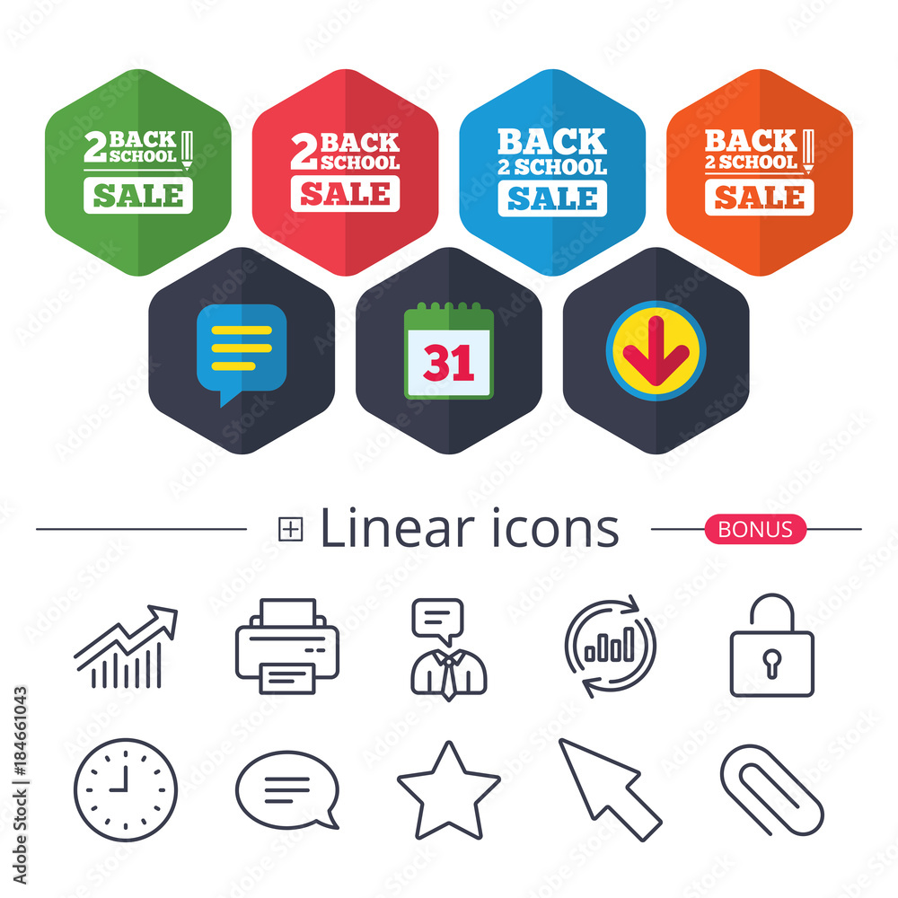 Back to school icons. Studies after the holidays. Back to school icons. Studies after the holidays.