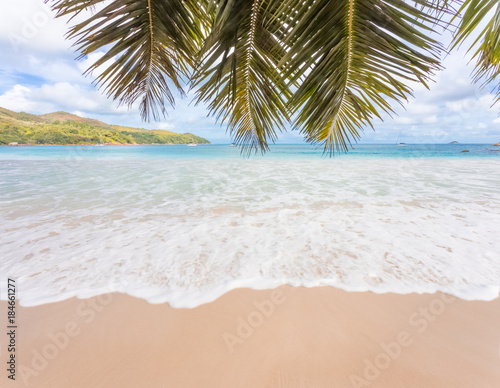 plage paradisiaque d'anse Lazio, Praslin, Seychelles 