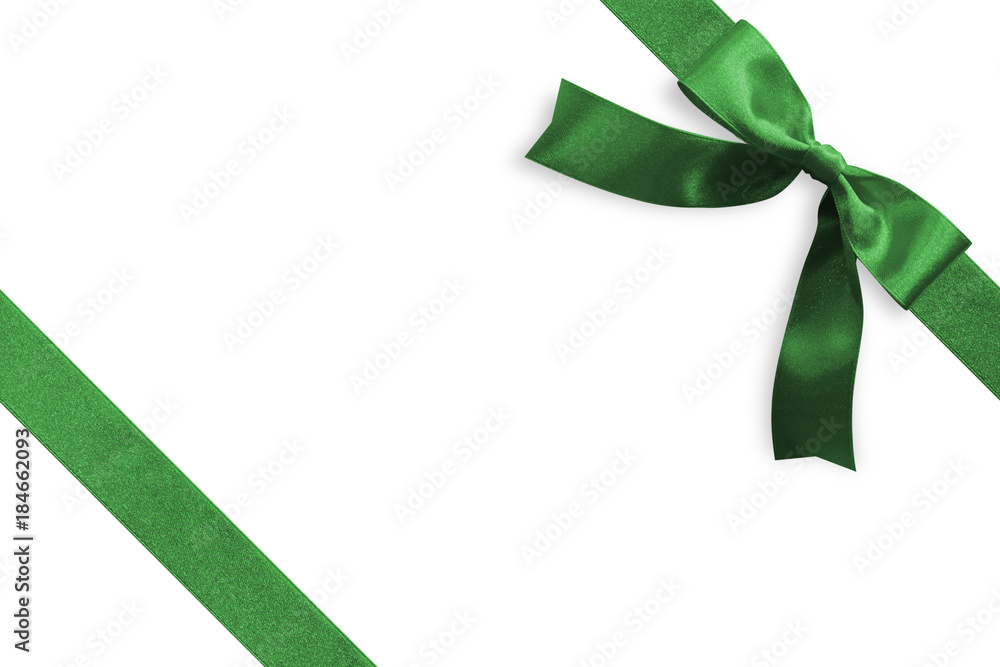 20, Satin Ribbon Bows, Emerald Green Ribbon Bows, Green Satin Bows