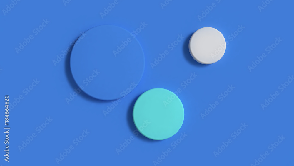 circle abstract scene 3d rendering blue background circle abstract scene 3d rendering blue background