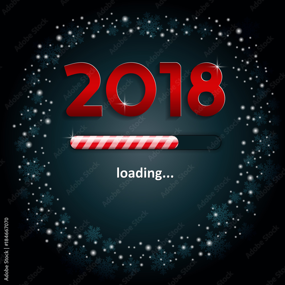 Numbers 2018 and a loading bar