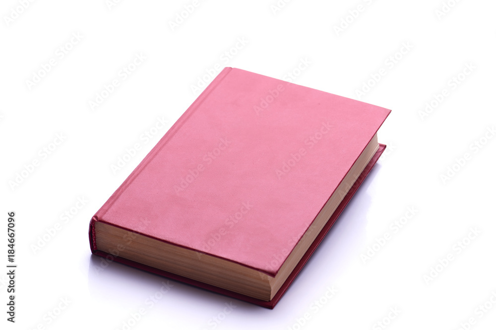 One red book isolated on the white One red book isolated on the white