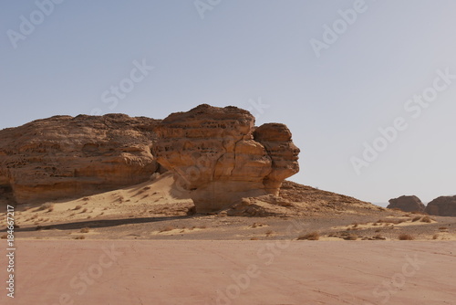 Face in the rock at Madain Saleh