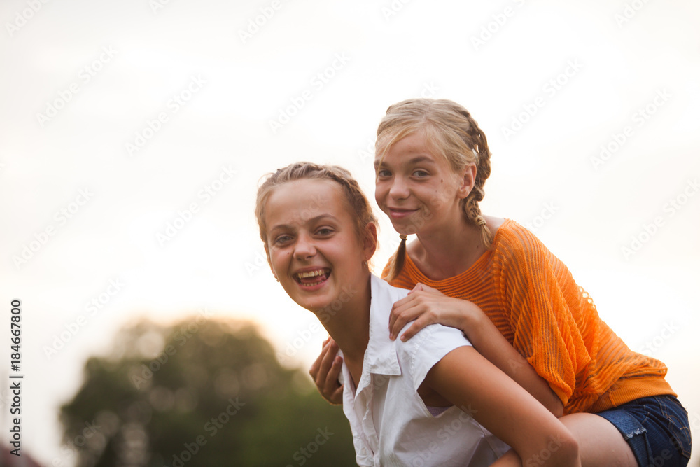 Two teenage girls Two teenage girls