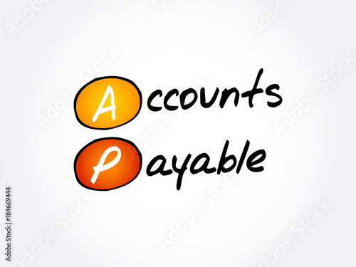 AP - Accounts Payable acronym, business concept background