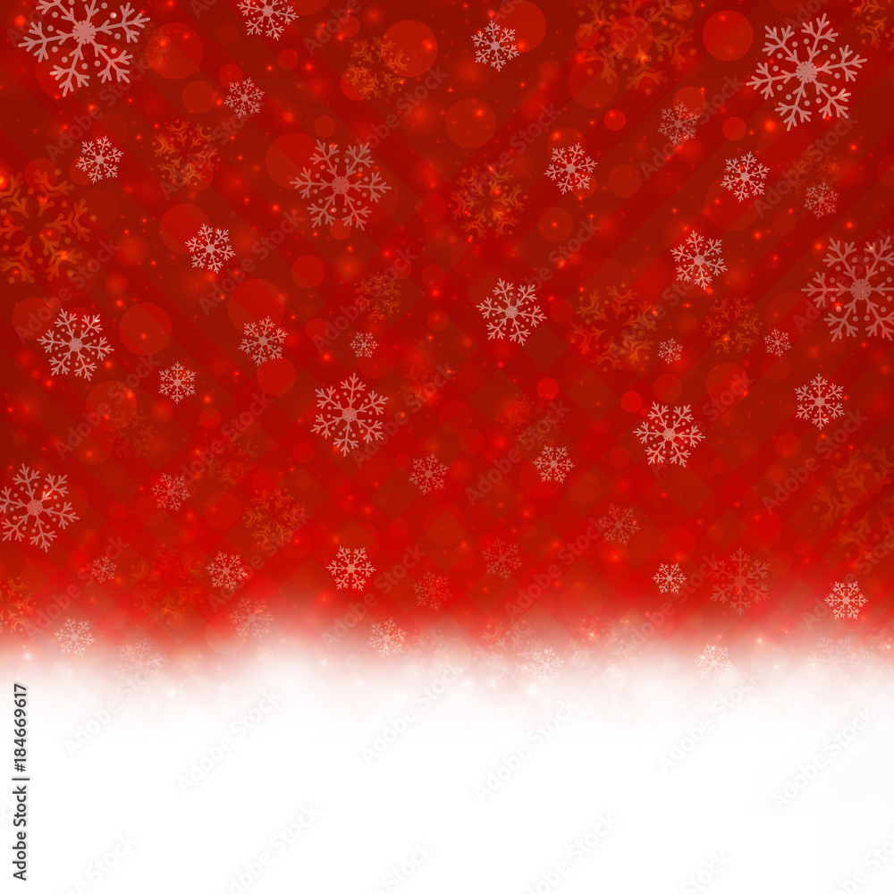 Red snowflakes of Winter Christmas background Red snowflakes of Winter Christmas background