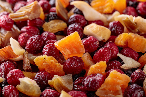 Dried fruits and berries.