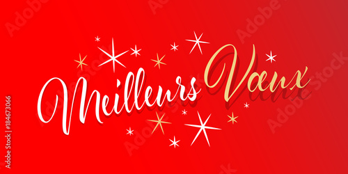 Meilleurs voeux / Fond rouge