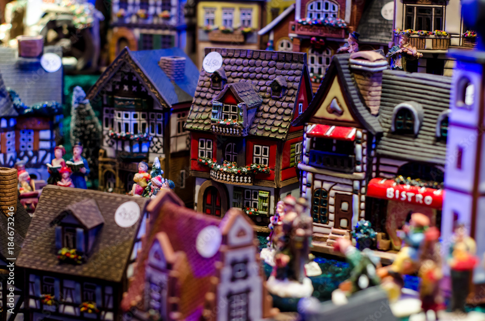 Fototapeta premium Ceramic incense house miniature
