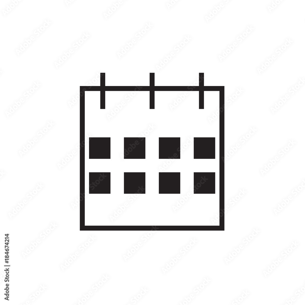 Calendar vector icon, date and month symbol. Modern, simple flat vector illustration for web site or mobile app . Calendar vector icon, date and month symbol. Modern, simple flat vector illustration for web site or mobile app .