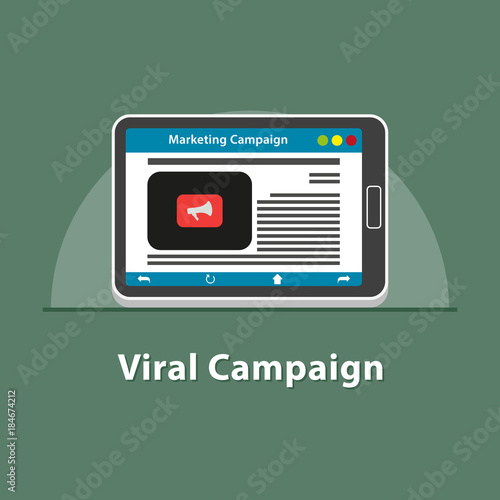 SEO Viral campaign in tablet