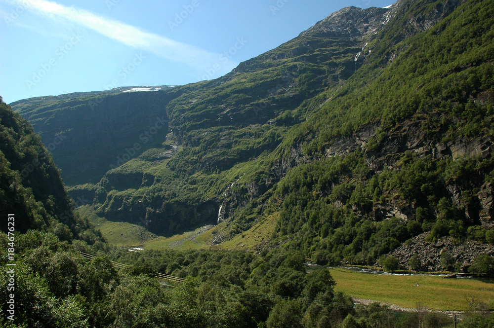 Naklejka premium Mountain landscape. Norway