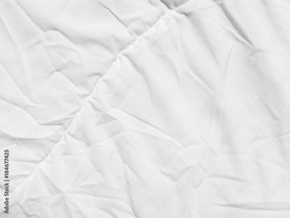 crumpled white fabric cloth texture