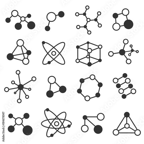 Molecule icon set