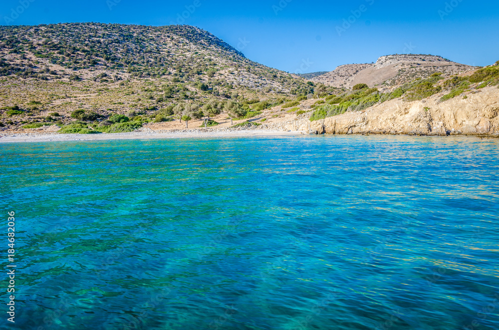 Emerald beaches of Naxos, Greece