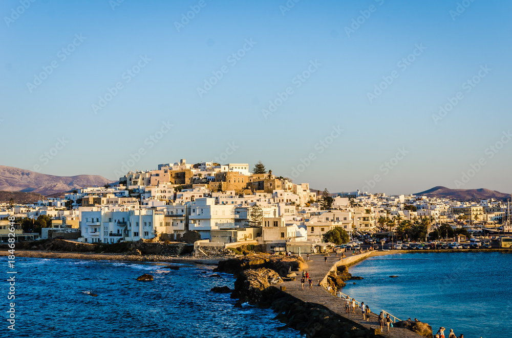 Naxos town view. Greece