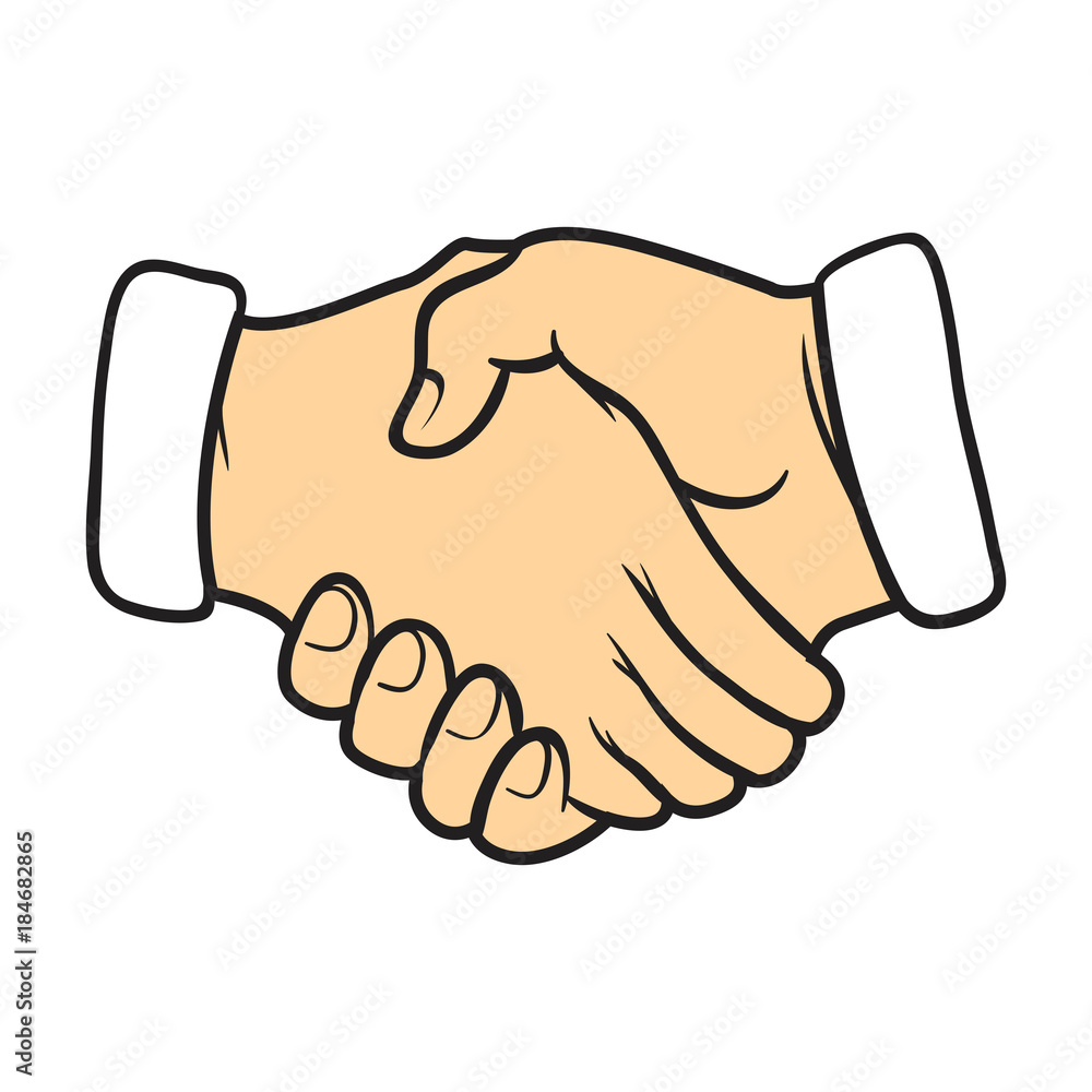 Collective handshake symbol . Community emblem . Vector illustration Collective handshake symbol . Community emblem . Vector illustration