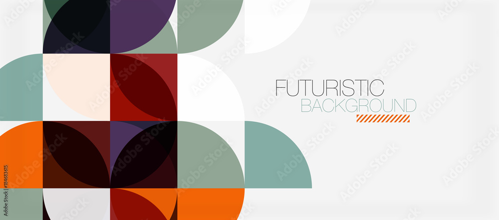 Geometric triangle and circle shape, wide abstract background Geometric triangle and circle shape, wide abstract background