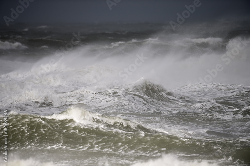 Fotografía Sturmflutartige Überschwemmungen und wasserbewegungen an der nordsee