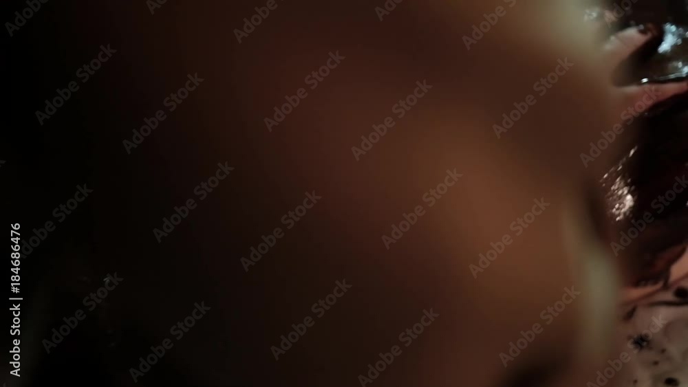 Beautiful woman getting chocolate massage in spa Beautiful woman getting chocolate massage in spa