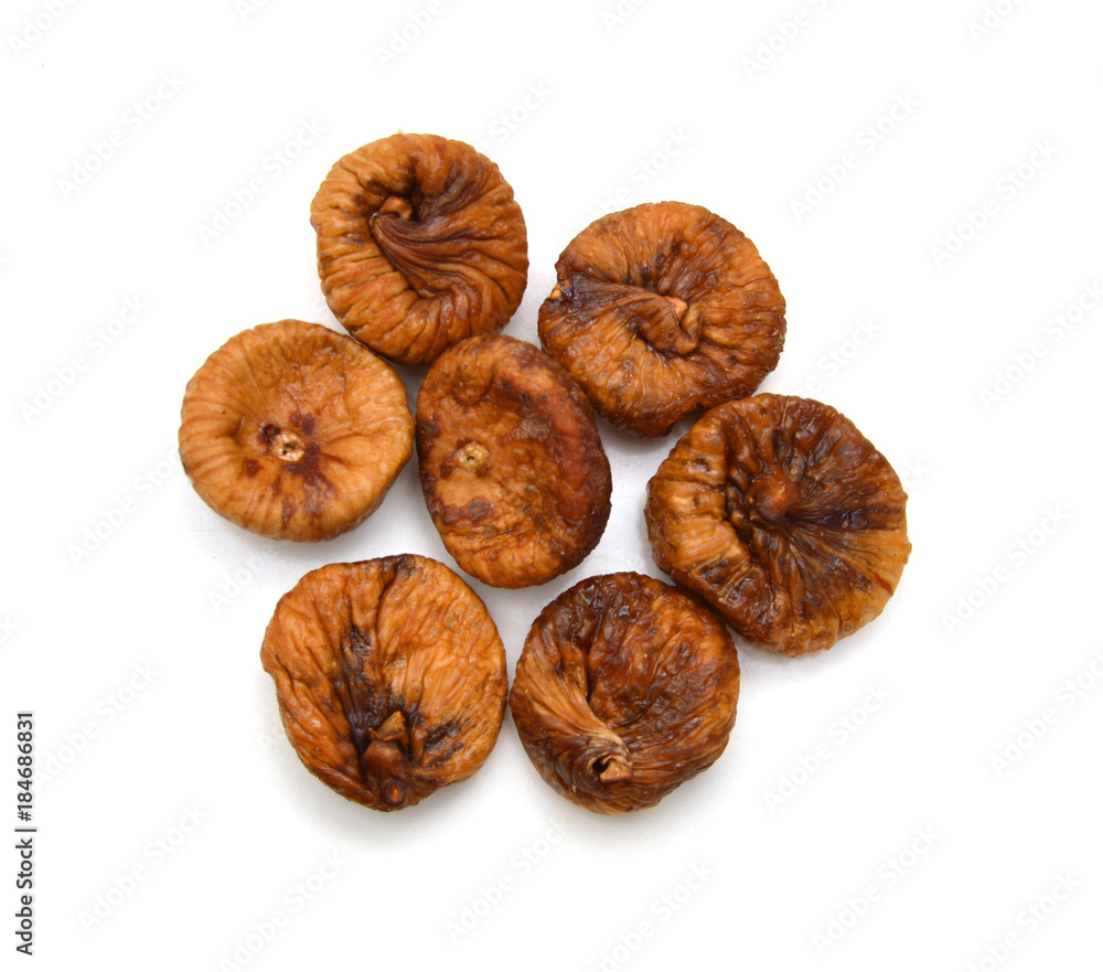 Dried figs on a white background Dried figs on a white background