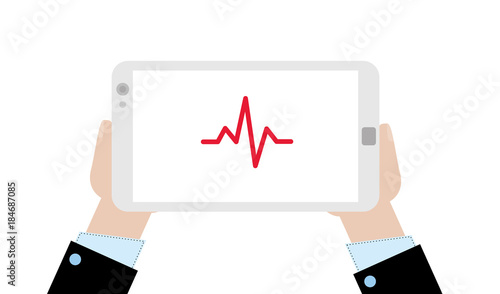Geschäftsmann mit Tablet - Stock