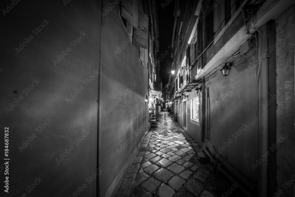 Corfu Town - Kerkyra by night Corfu Town - Kerkyra by night