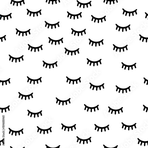 Pattern eyes closed eyelashes dream © Metanet