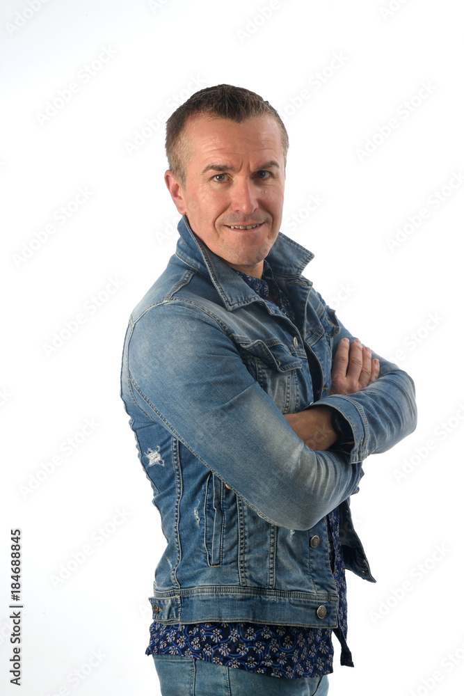 portrait of a man dressed in denim portrait of a man dressed in denim