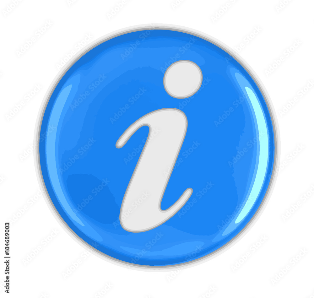 Button with Info. Image with clipping path Button with Info. Image with clipping path