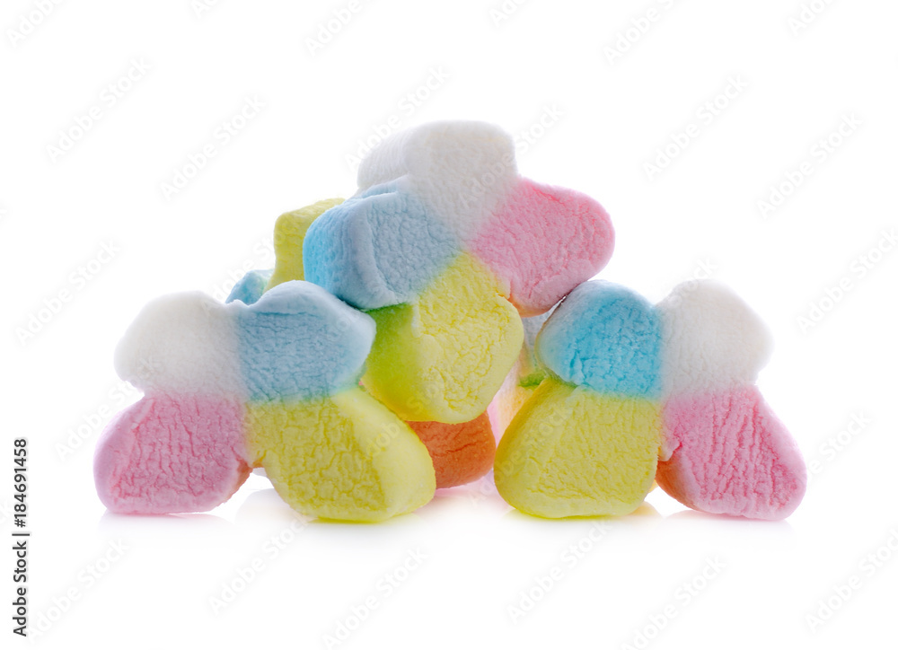 marshmallows candy isolated on white background marshmallows candy isolated on white background