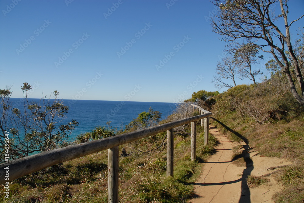 Path at the coast of Noosa National Park
