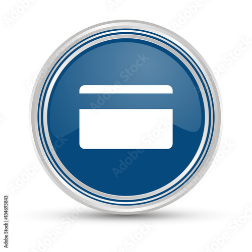Blauer Button - Scheckkarte