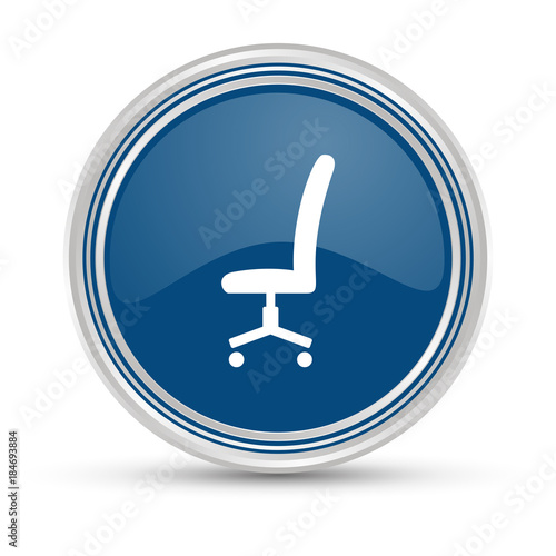 Blauer Button - Lehnstuhl