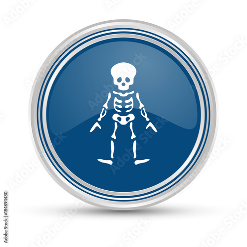 Blauer Button - Skelett - Körper