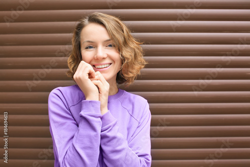 Beautiful smiling woman nea...