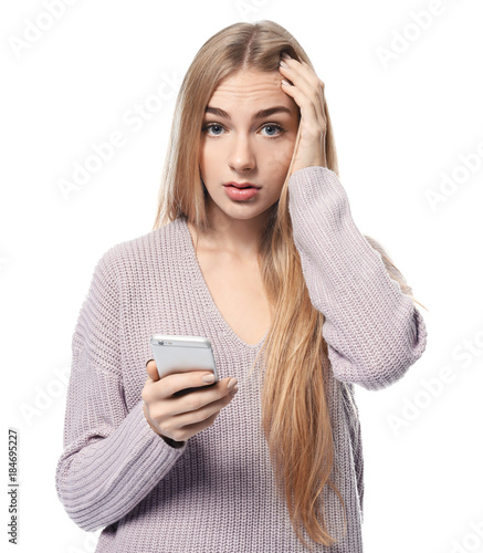 Beautiful young woman with ...