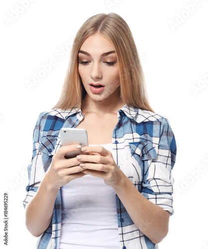 Beautiful young woman with ...