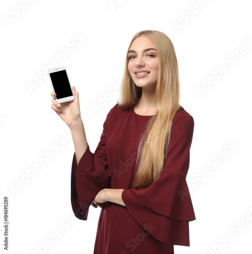 Emotional businesswoman wit...