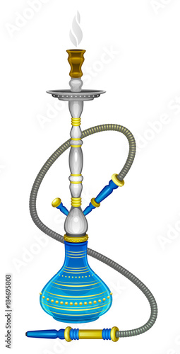 Hookah on a white background
