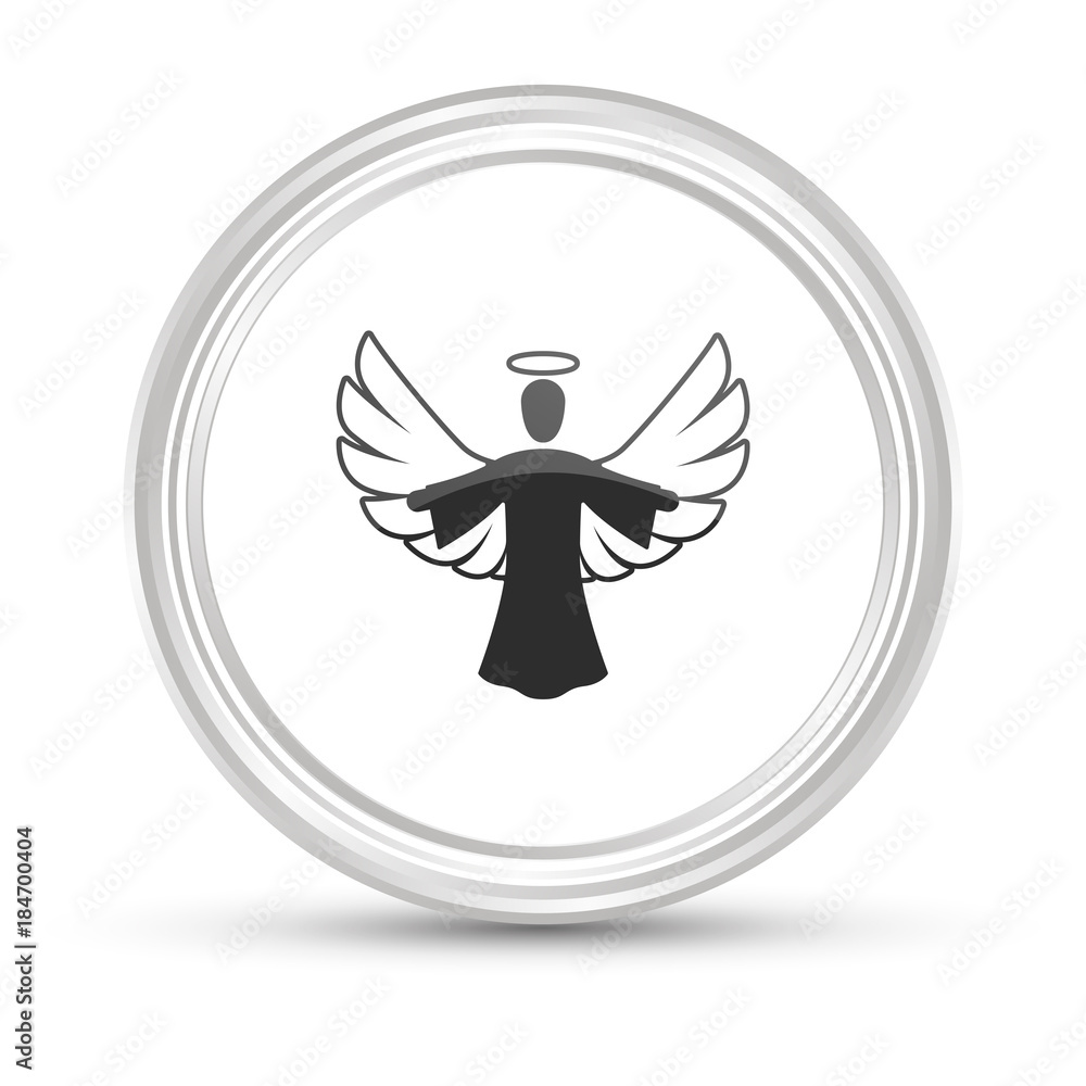 Obraz premium Weißer Button - Engel